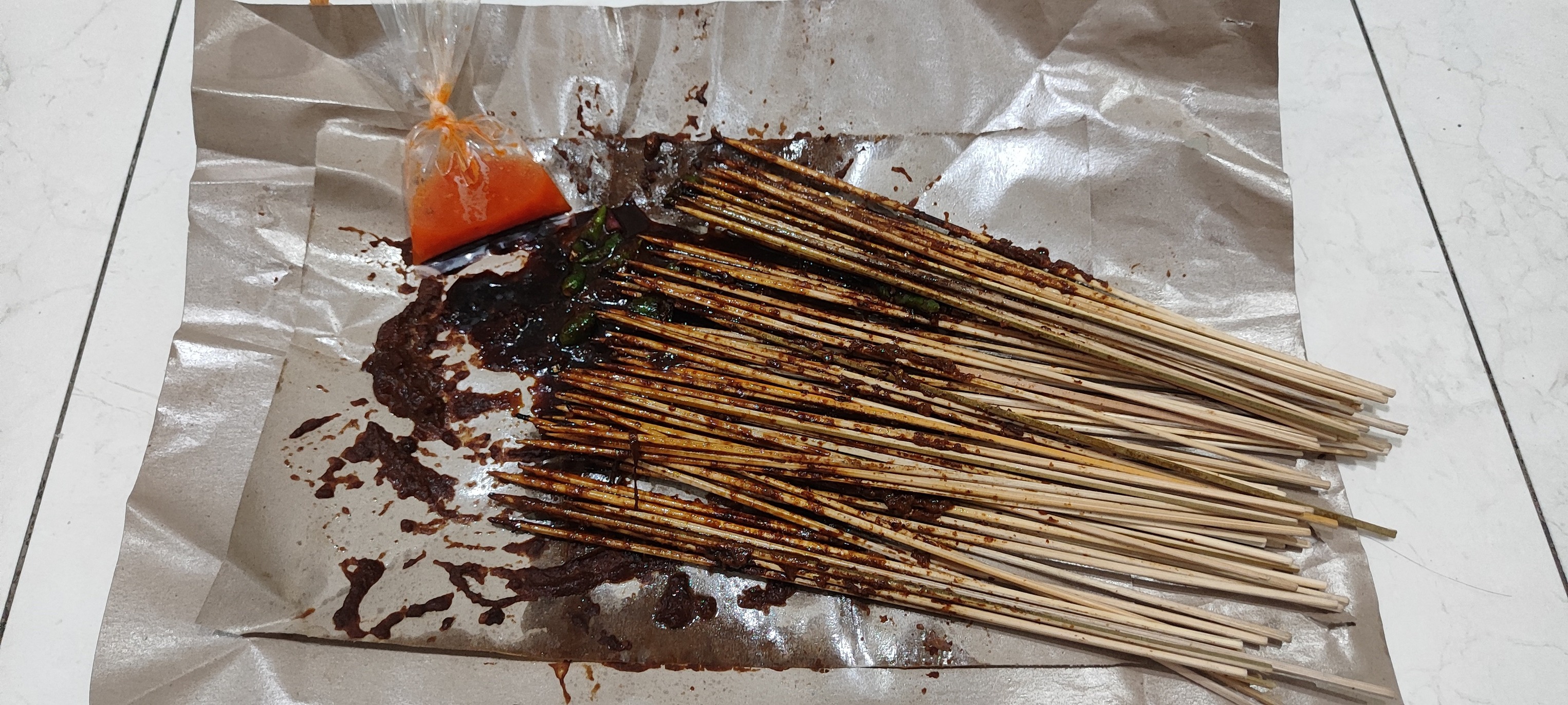 Makan Sate Ayam 80 Tusuk